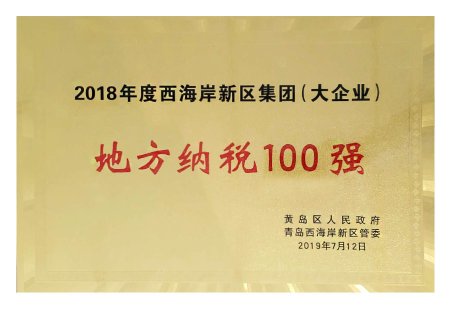 2018年地方纳税100强